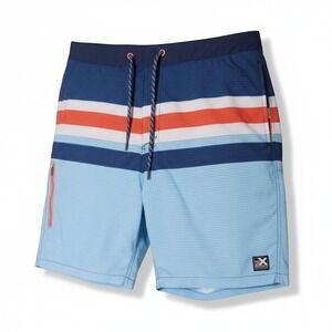 ZeroXposur Men's Swim Trunks Medium M Blue Mesh Lined Board Shorts UPF 50+